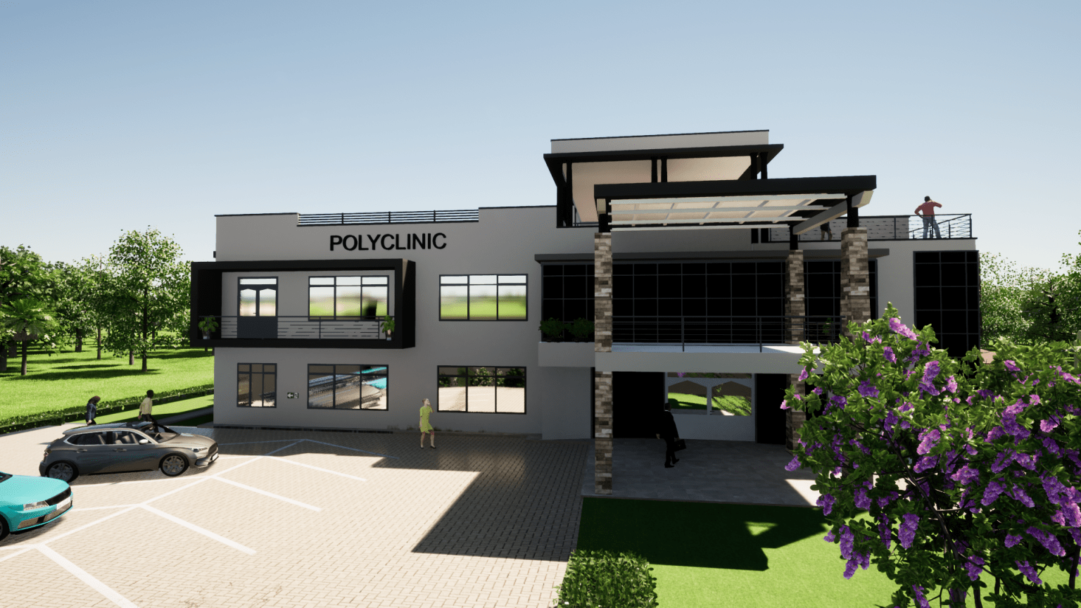 The Clinic Roof is Being Installed